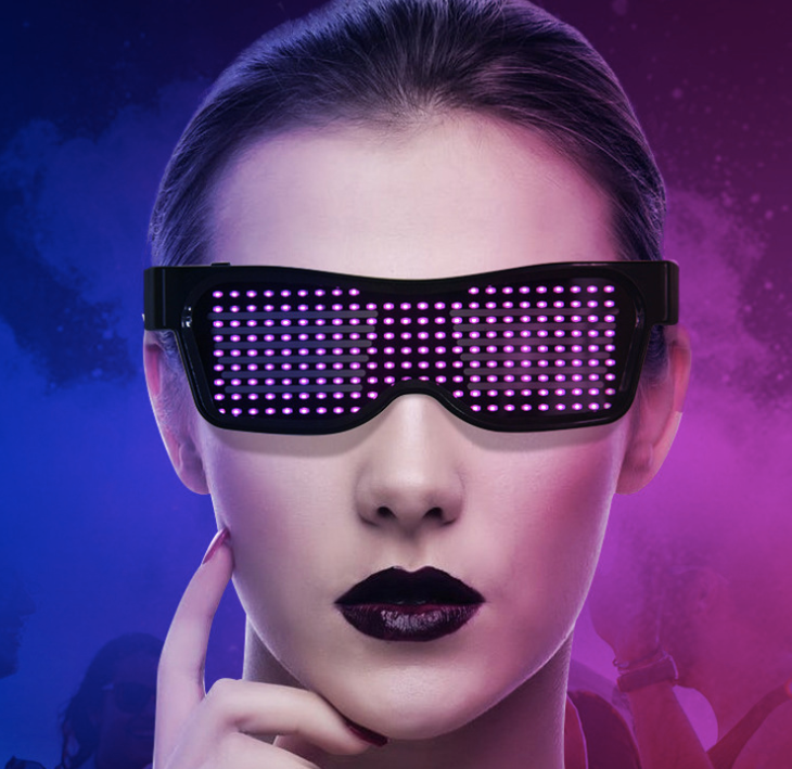 Dynamic Multicolor Festival Party LED Glasses